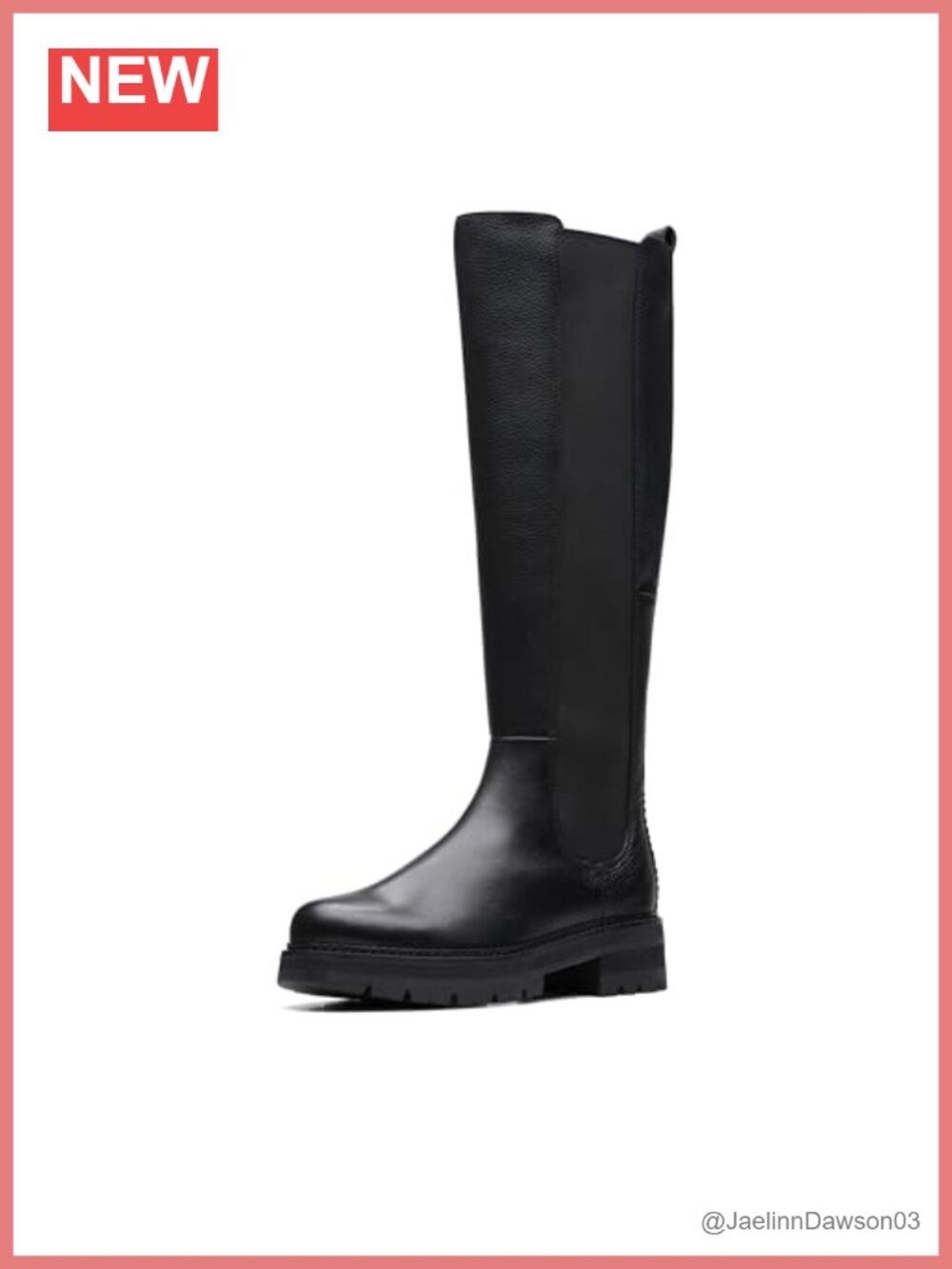 Knee High Leather Equestrian Boot with Zipper Closure